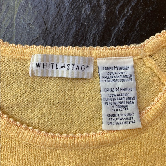 White Stag short sleeve yellow sweater - Picture 4 of 10